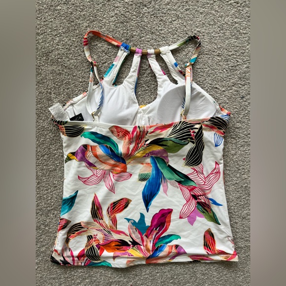 NWT Medium Swim Bundle. La Blanca Tankini Top Size 10, Pink Bando & Swim Skort - Picture 5 of 16